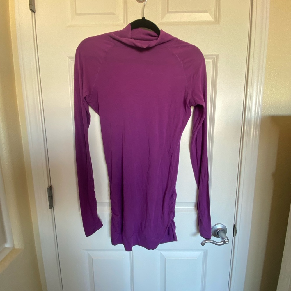 Purple turtleneck